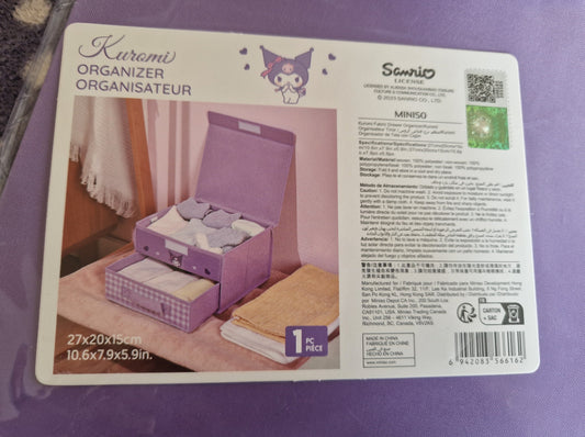 Kuromi Sanrio Stoff Organizer