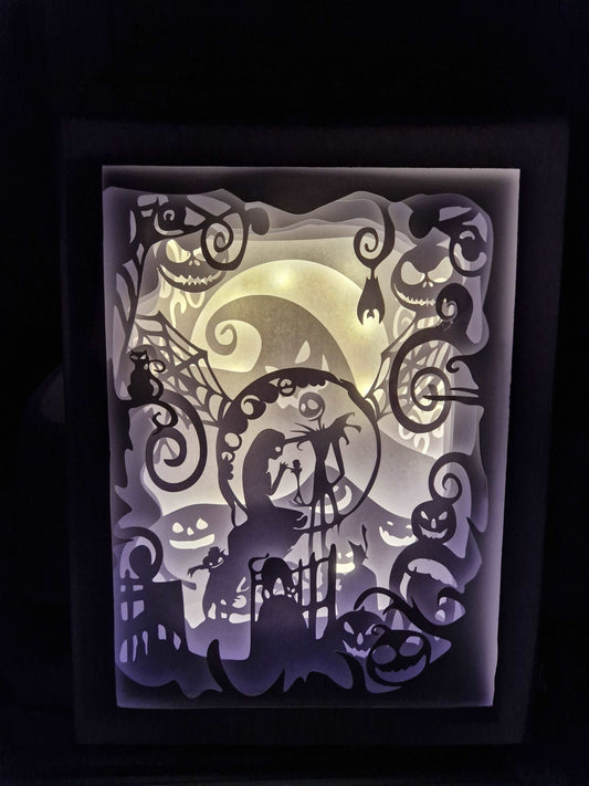 Halloween lightbox aus Papier 250 gr